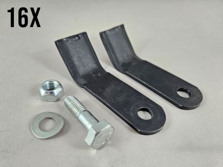 Schlegelmesser Satz 16 Stück für AS Motor 557 570 SM E11734 E11277 Ersatzmesser